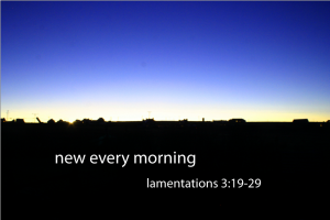 Mercy is "hadas" or "kainos" every day. Praise him for it.